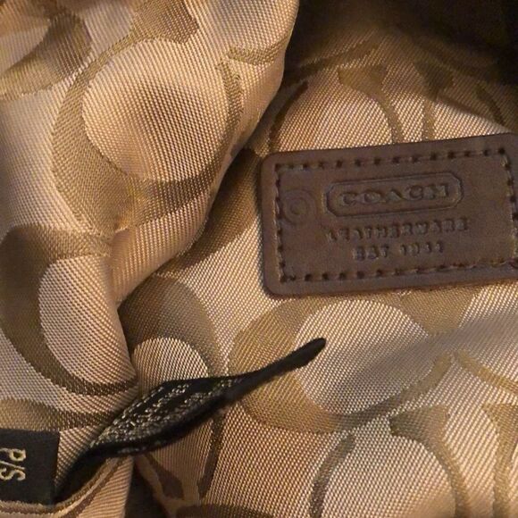 Coach Blue suede bucket hat size small